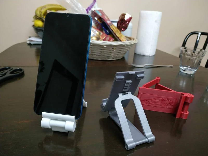 Support de téléphone ajustable et pliable