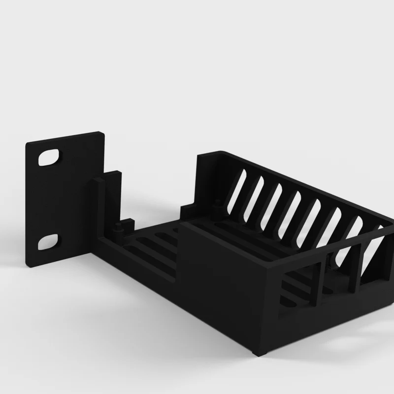 Boîtier de montage en rack Raspberry Pi 5 avec ports orientés vers l'arrière