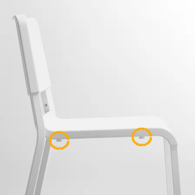 Remplacement des vis de la chaise IKEA Teodores