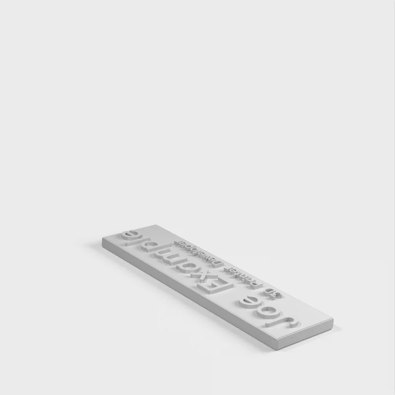 Générateur de plaques signalétiques (OpenJSCAD)