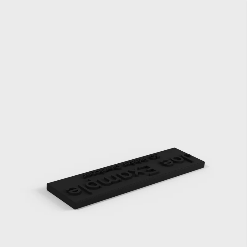 Générateur de plaques signalétiques (OpenJSCAD)