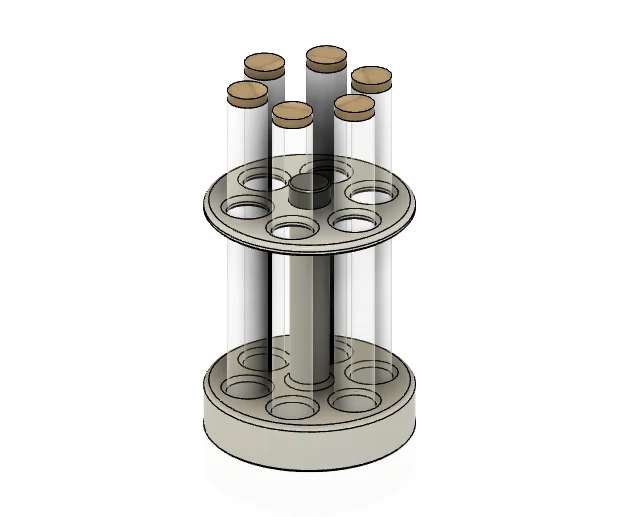 Etagère à épices ronde pour tubes 20x180mm