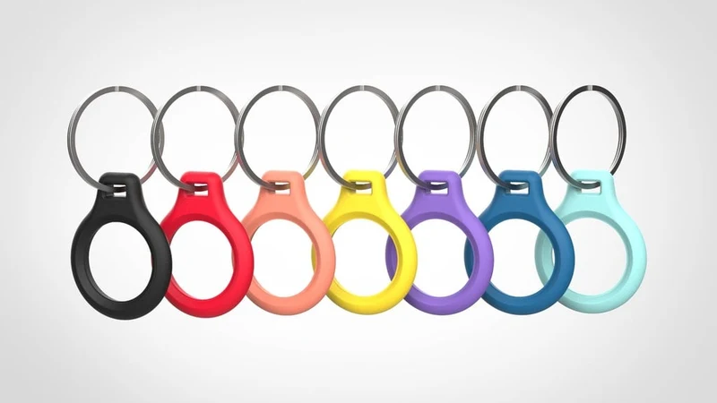 Support sécurisé AirTag compatible avec le porte-clés