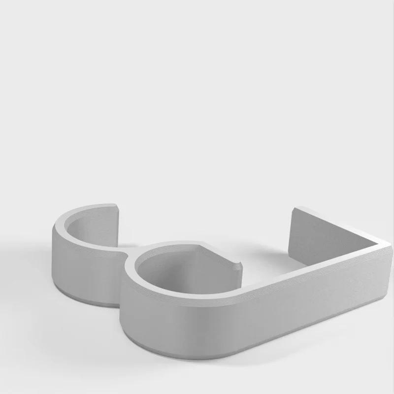 Clip de gestion des câbles de bureau pour plans de travail de 50 mm - Compatible avec Ikea