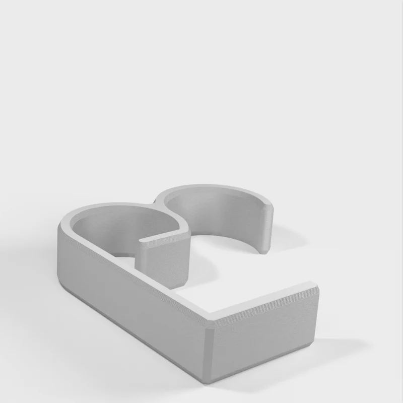 Clip de gestion des câbles de bureau pour plans de travail de 50 mm - Compatible avec Ikea