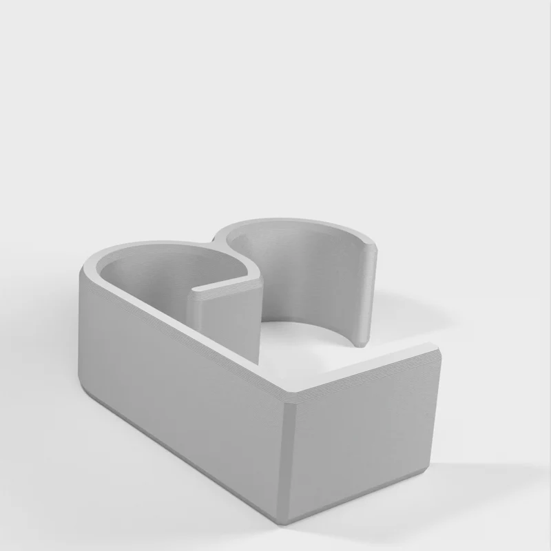 Clip de gestion des câbles de bureau pour plans de travail de 50 mm - Compatible avec Ikea