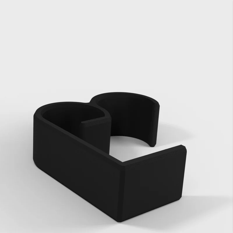 Clip de gestion des câbles de bureau pour plans de travail de 50 mm - Compatible avec Ikea