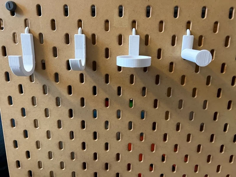 Crochets personnalisés pour IKEA SKÅDIS Pegboard