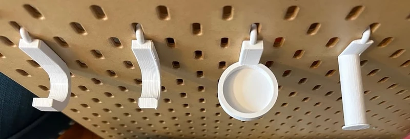 Crochets personnalisés pour IKEA SKÅDIS Pegboard