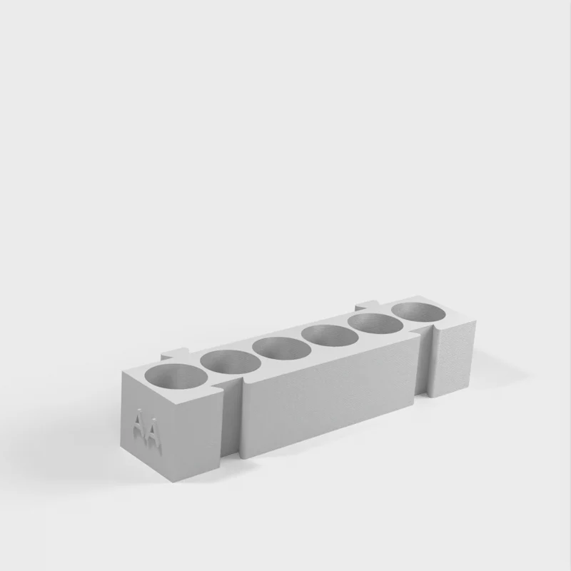 Porte-piles modulaire pour piles AA, AAA, pièces de monnaie et 9v