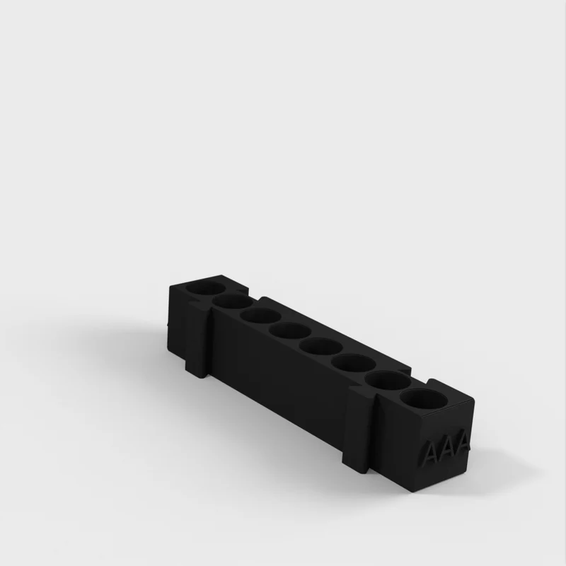 Porte-piles modulaire pour piles AA, AAA, pièces de monnaie et 9v