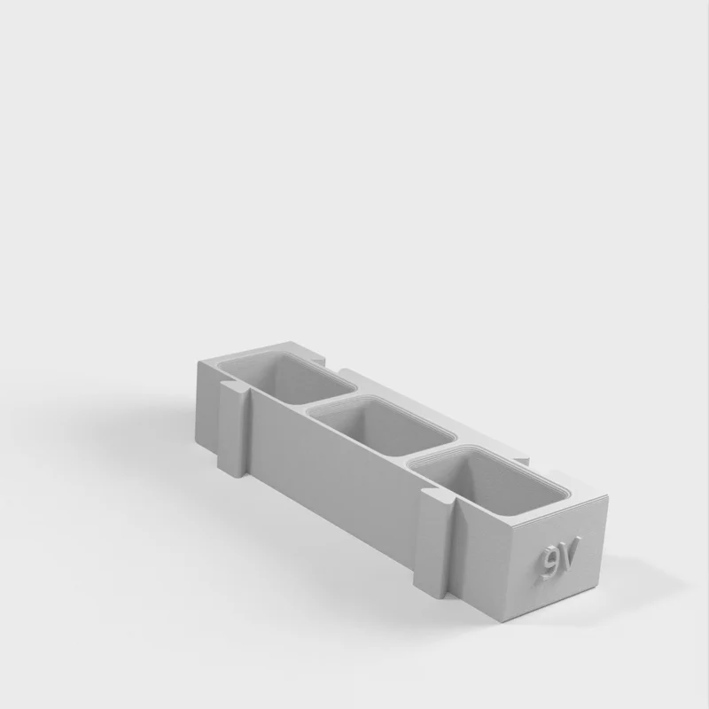 Porte-piles modulaire pour piles AA, AAA, pièces de monnaie et 9v