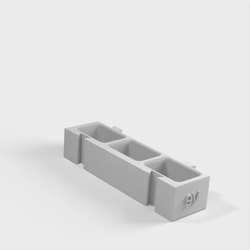 Porte-piles modulaire pour piles AA, AAA, pièces de monnaie et 9v