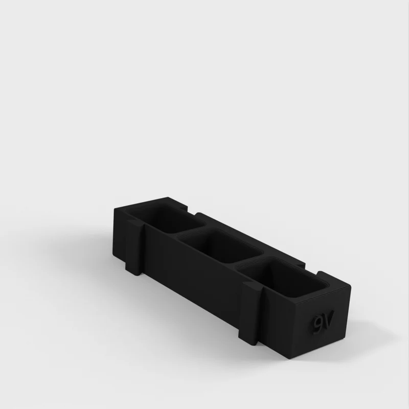 Porte-piles modulaire pour piles AA, AAA, pièces de monnaie et 9v