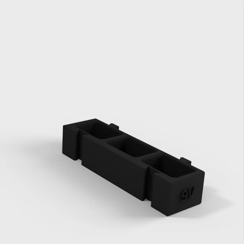 Porte-piles modulaire pour piles AA, AAA, pièces de monnaie et 9v