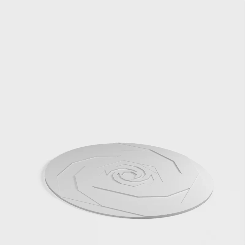 Sous-verre circulaire et polygonal