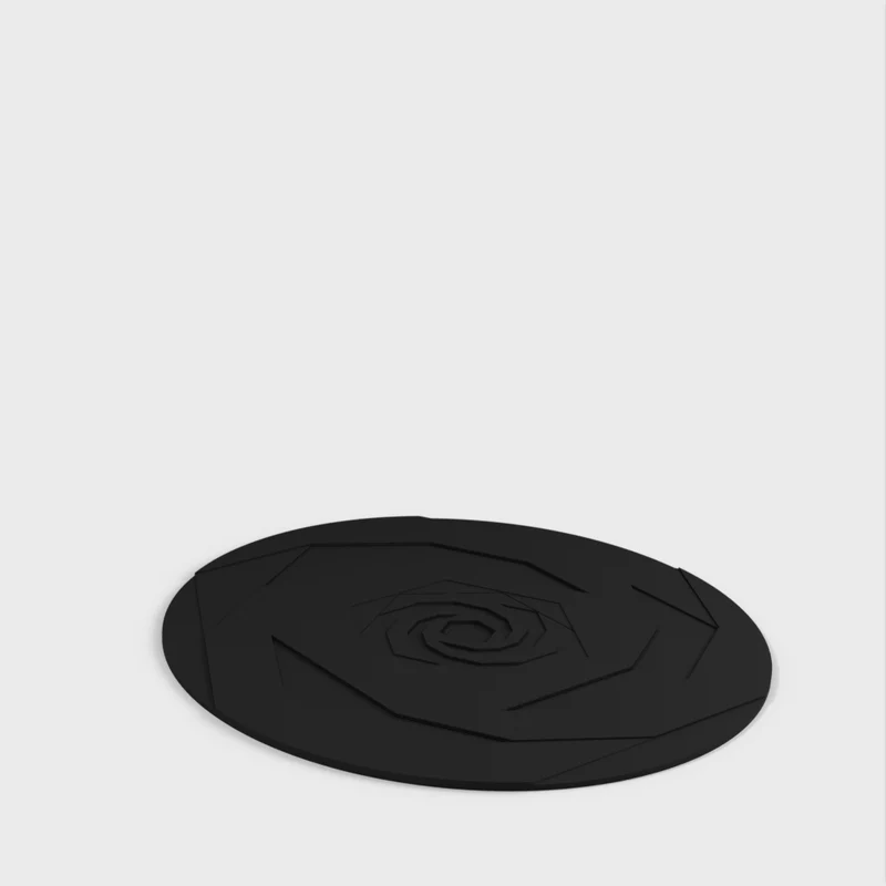 Sous-verre circulaire et polygonal