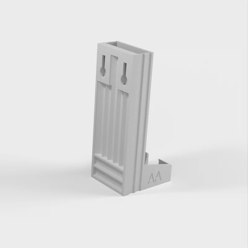 Support pour piles AA et AAA avec fixation murale