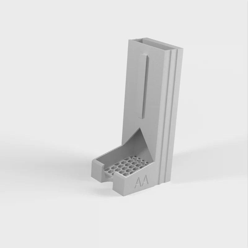 Support pour piles AA et AAA avec fixation murale