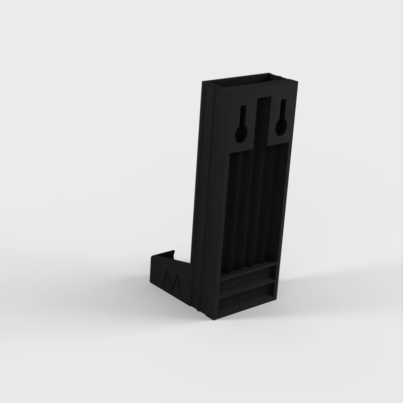 Support pour piles AA et AAA avec fixation murale