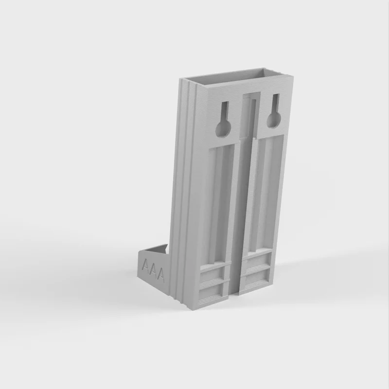 Support pour piles AA et AAA avec fixation murale