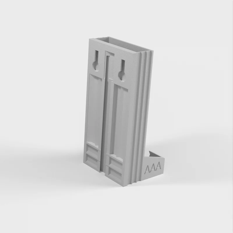 Support pour piles AA et AAA avec fixation murale