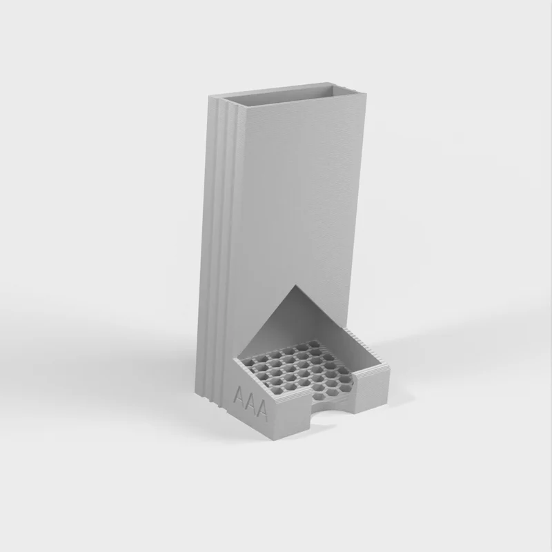 Support pour piles AA et AAA avec fixation murale