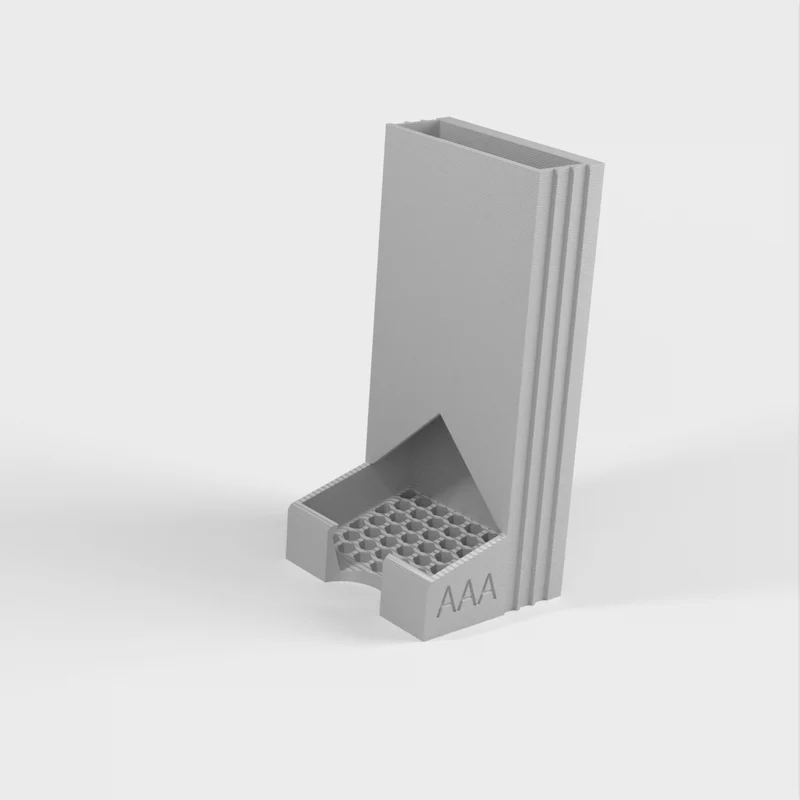 Support pour piles AA et AAA avec fixation murale