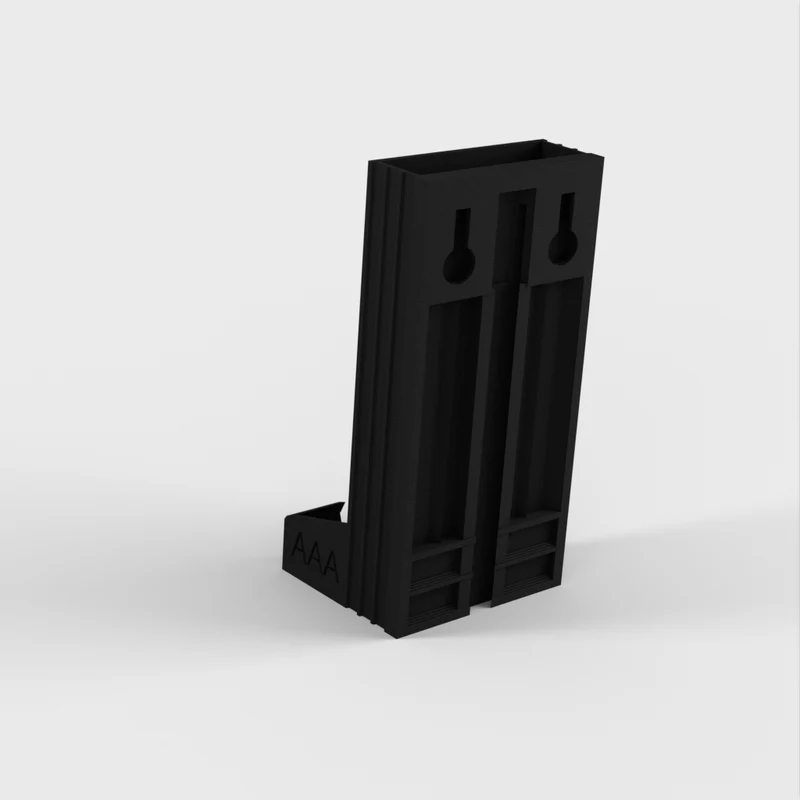 Support pour piles AA et AAA avec fixation murale
