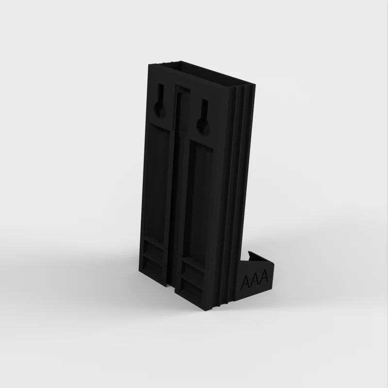 Support pour piles AA et AAA avec fixation murale