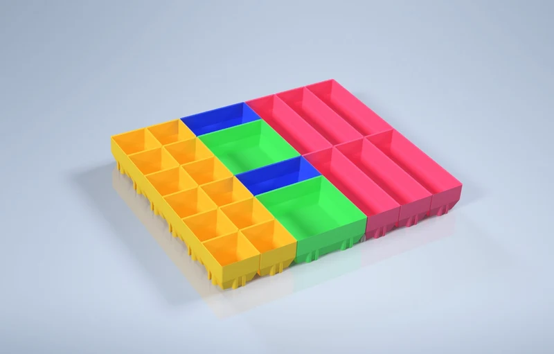 Récipient pour petites pièces / Organisateur de tiroirs Grille 45mm