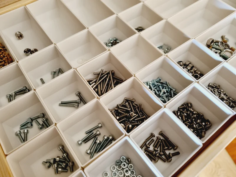 Récipient pour petites pièces / Organisateur de tiroirs Grille 45mm