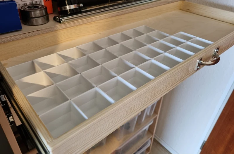 Récipient pour petites pièces / Organisateur de tiroirs Grille 45mm