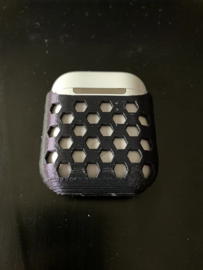 Airpods v2 Hexagon Case avec et sans plaque d'identification
