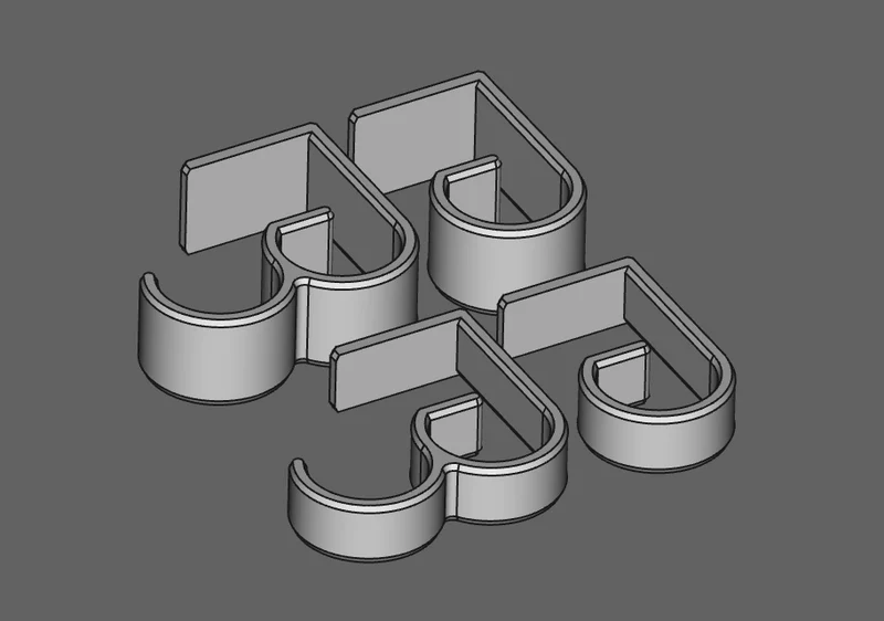 Clip de gestion des câbles de bureau Compatible avec IKEA - 34mm