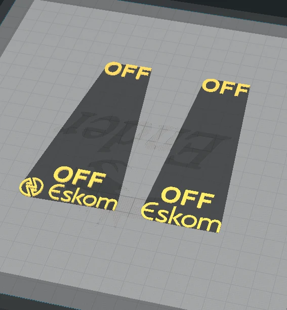 Couvercle d'interrupteur d'Eskom