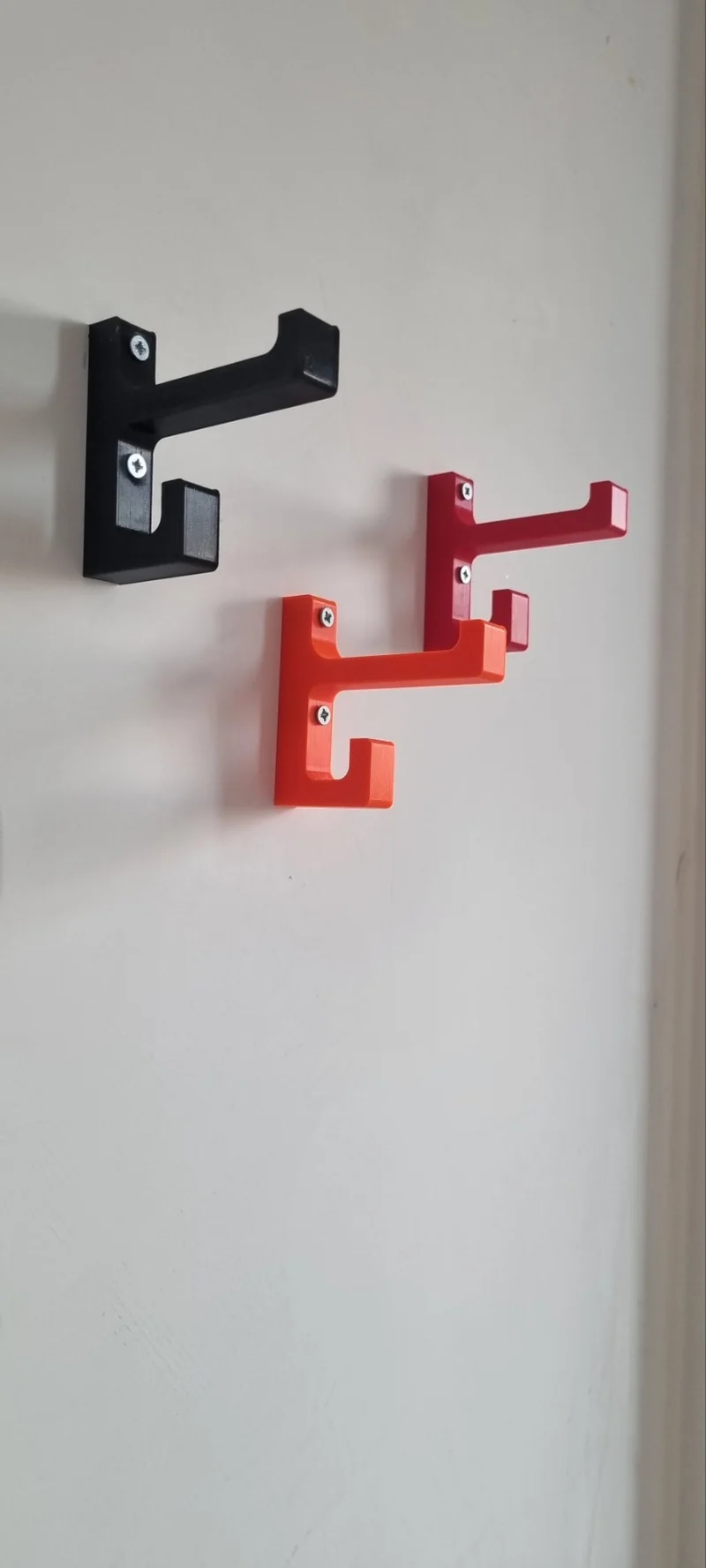 Crochet mural imprimé en PETG avec 30% de remplissage pour la robustesse