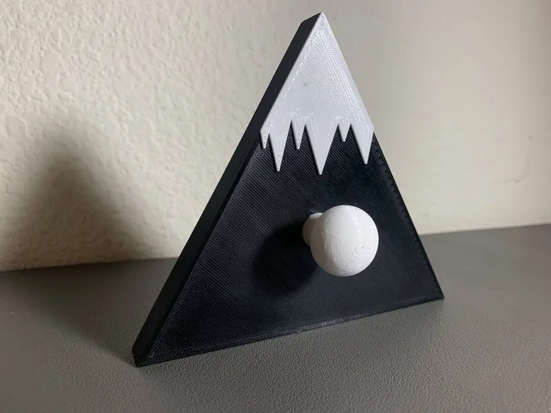 Porte-clés en forme de montagne pour montage mural