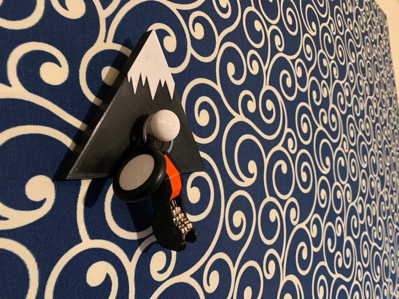 Porte-clés en forme de montagne pour montage mural