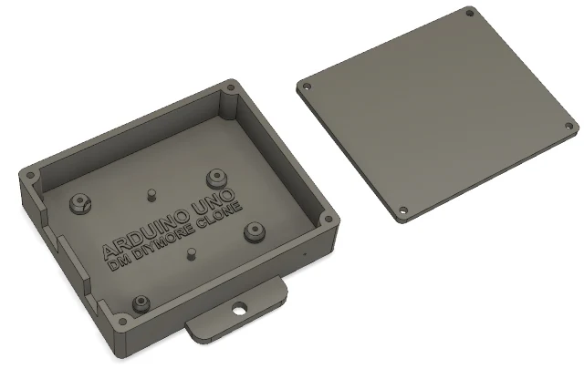 Boîte Arduino avec volets de montage et couvercle pour clone DM DIYMORE