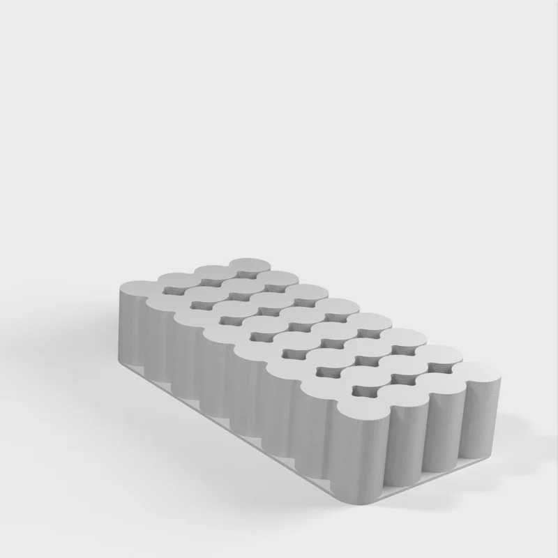 Support pour piles AA, AAA, 18650 et 9V (impression en mode vase)