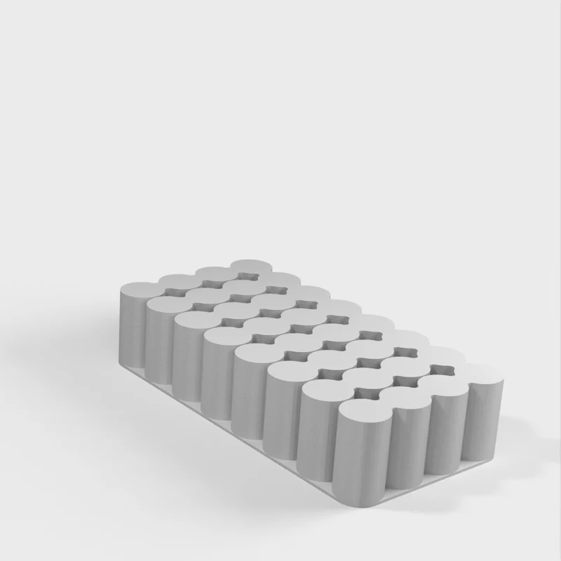 Support pour piles AA, AAA, 18650 et 9V (impression en mode vase)