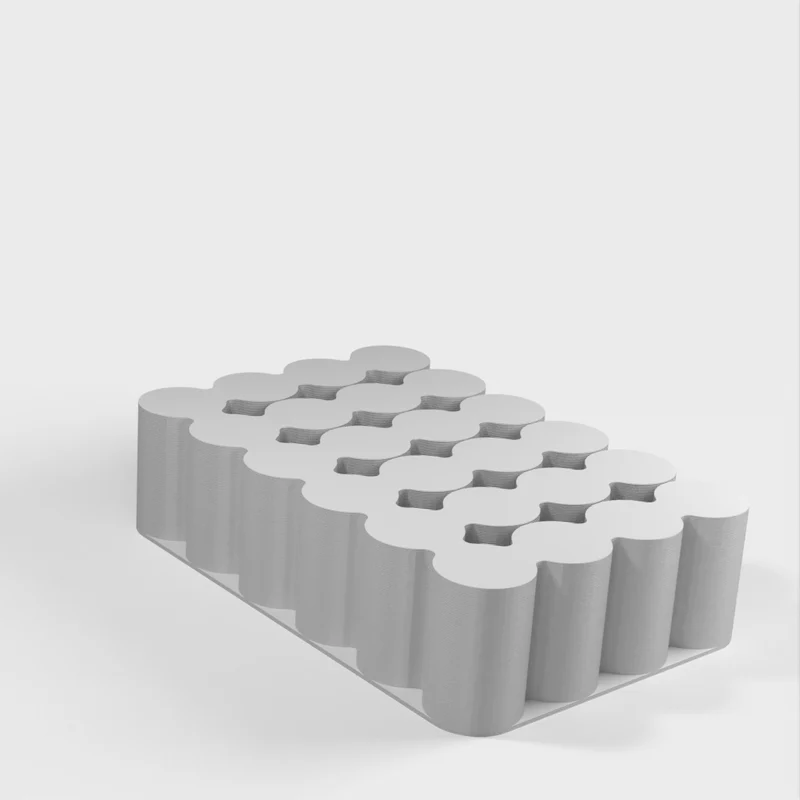 Support pour piles AA, AAA, 18650 et 9V (impression en mode vase)