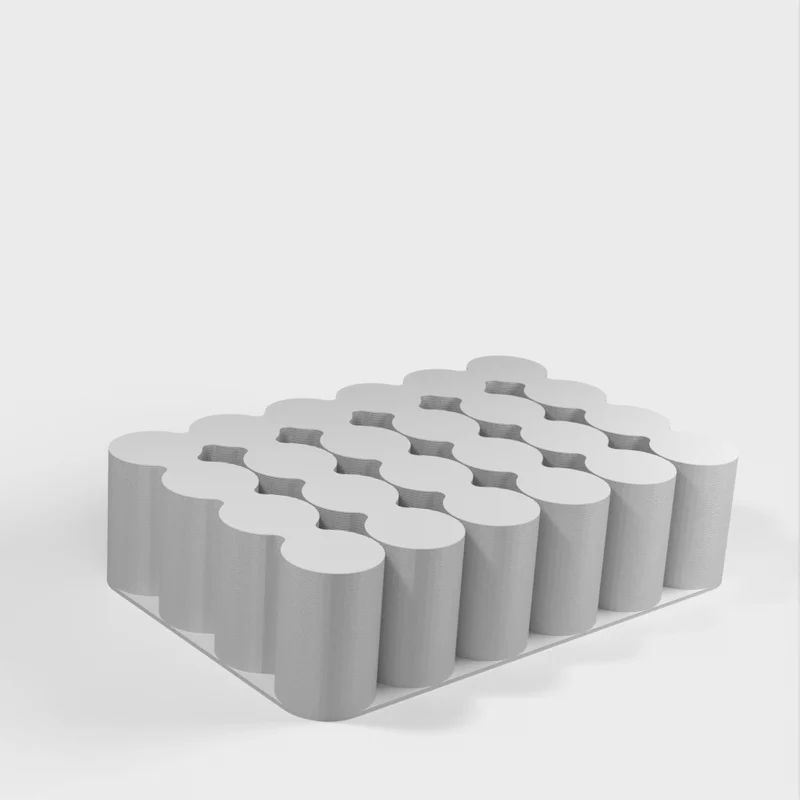 Support pour piles AA, AAA, 18650 et 9V (impression en mode vase)