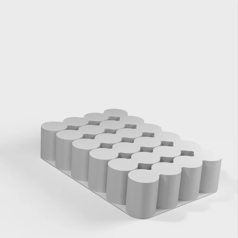 Support pour piles AA, AAA, 18650 et 9V (impression en mode vase)