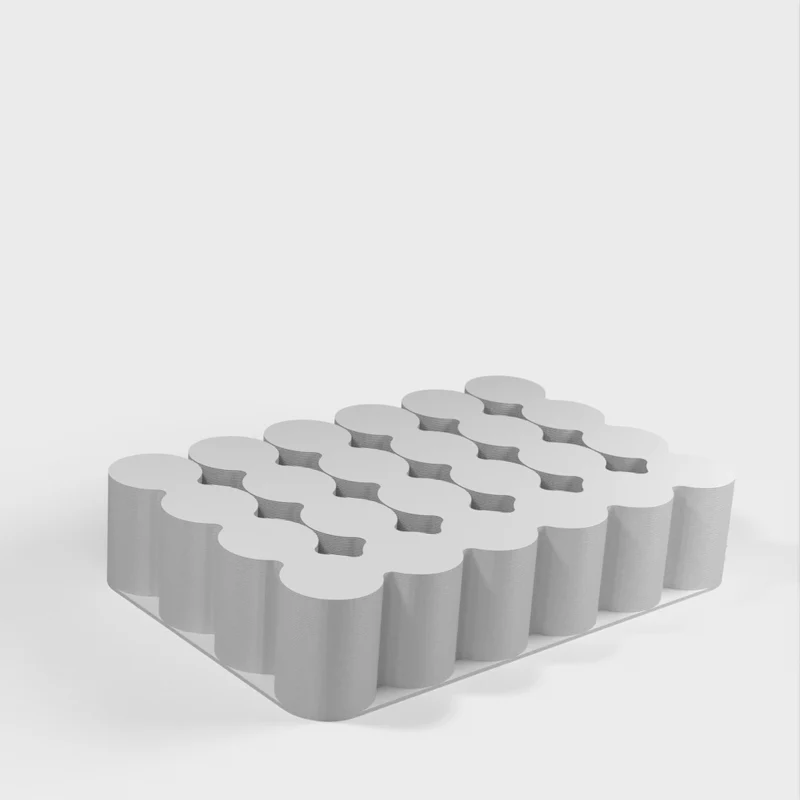 Support pour piles AA, AAA, 18650 et 9V (impression en mode vase)
