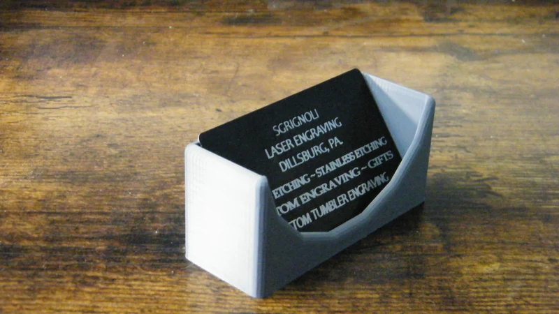 Porte-cartes de visite en aluminium