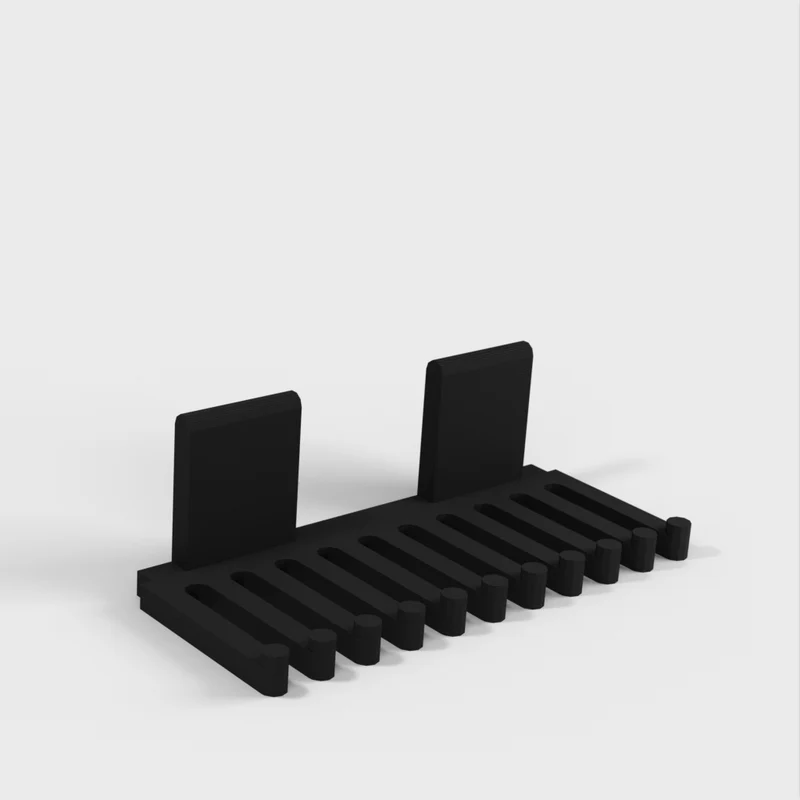 Peigne porte-câbles sans crochet pour utilisation avec du ruban adhésif double face ou des bandes adhésives de contact 3M