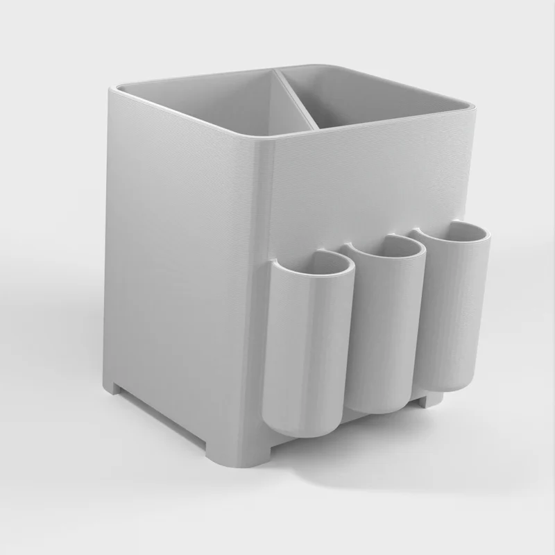 Porte-brosse à dents et porte-dentifrice avec espace pour les lames de rasoir