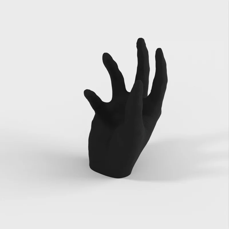 Support pour iPhone scanné en 3D en forme de main